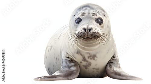 Seal on white background