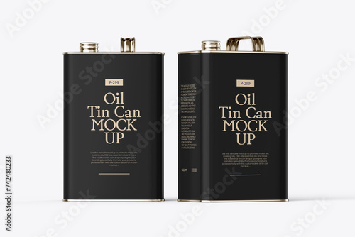 PSD Tin Can Product Container Mockup For Brand Identity