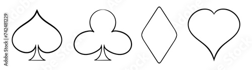 Card suits. Spades, Clubs, Diamonds, Hearts. Playing cards, gambling, casino, poker, play for money, win, lose, winner, jackpot, gambler, deck, hand, blackjack, joker, gamble, addiction, card reading