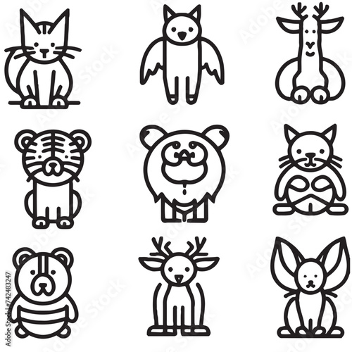 animal anatomy icons
