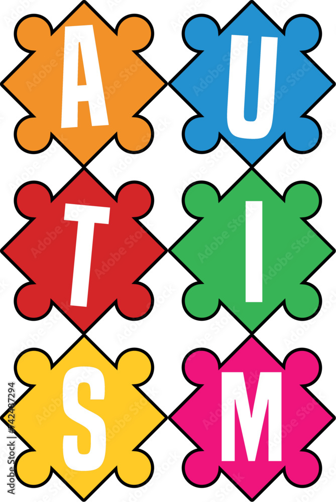 Autism Day , Autism awareness , Autism Craft, Honoring Autism Awareness Day, Autism Vector, Autism SVG, Autism day T-shirt design. Autism Day , Autism awareness , Autism Craft, Honoring Autism Awareness Day, Autism Vector, Autism SVG, Autism day T-shirt design.