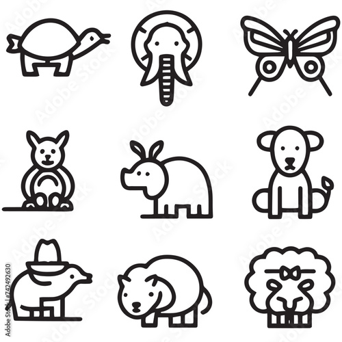 animal anatomy icons
