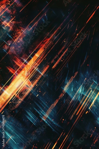 Abstract background, light bronze and dark blue lines