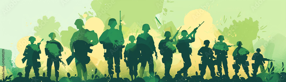 Design an illustration that showcases the various roles and ...