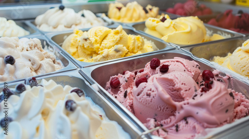 Gelato, Italian-style ice cream known for its dense flavor and velvety texture --ar 16:9 Job ID: 084e6f18-30e8-4897-bcd0-b70129cb7095