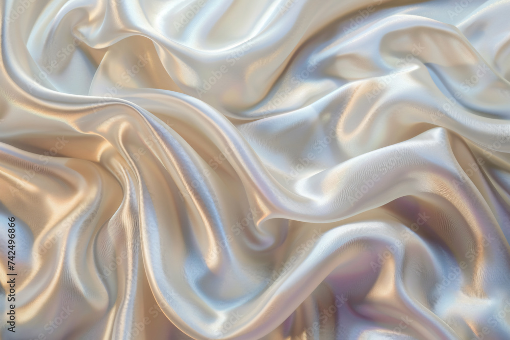 flat white silk for backgrounds, in the style of futuristic chromatic waves, resin, photo-realistic still life, rounded, abstract whispers, glossy finish, elaborate drapery flat white silk for backgrounds, in the style of futuristic chromatic waves, resin, photo-realistic still life, rounded, abstract whispers, glossy finish, elaborate drapery