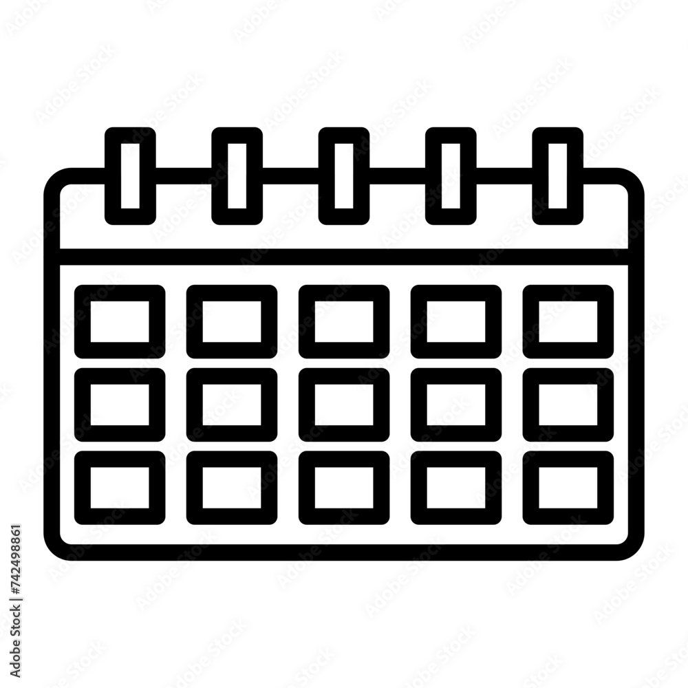 Calendar line icon