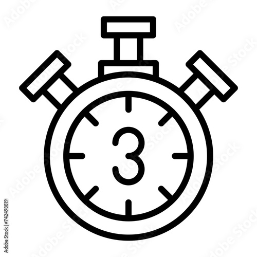 Countdown line icon