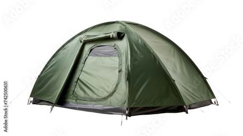 modern tourist tent isolated on transparent and white background.PNG image © CStock