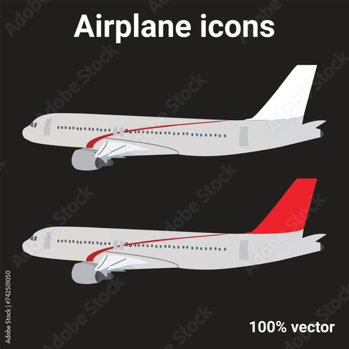 set of icons for flying. travel, holiday, and airplane icons. isolated vector graphics for a logo in tourism design