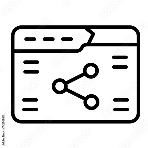 Share line icon