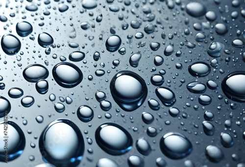 Thick and dense liquid, transparent drops are an excellent background and substrate