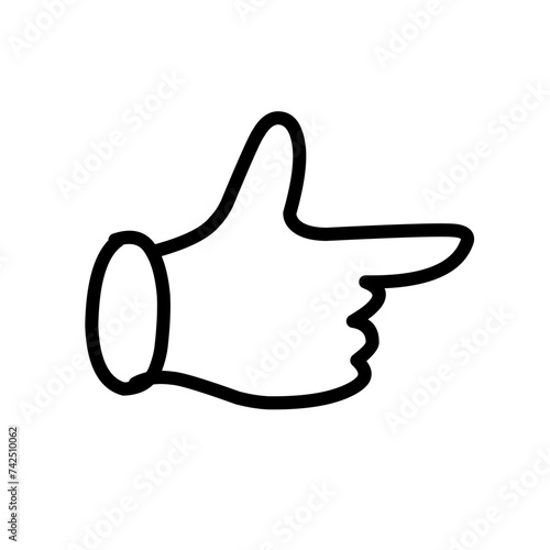 Hands collection line icons