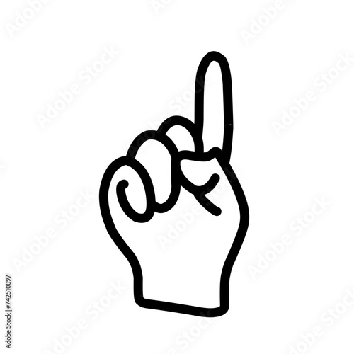 Hands collection line icons