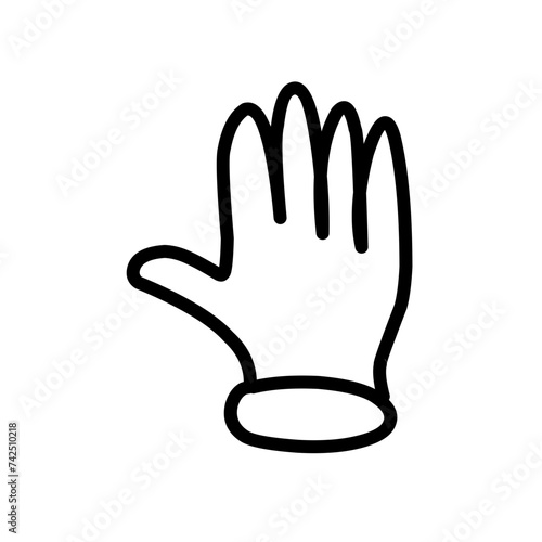 Hands collection line icons