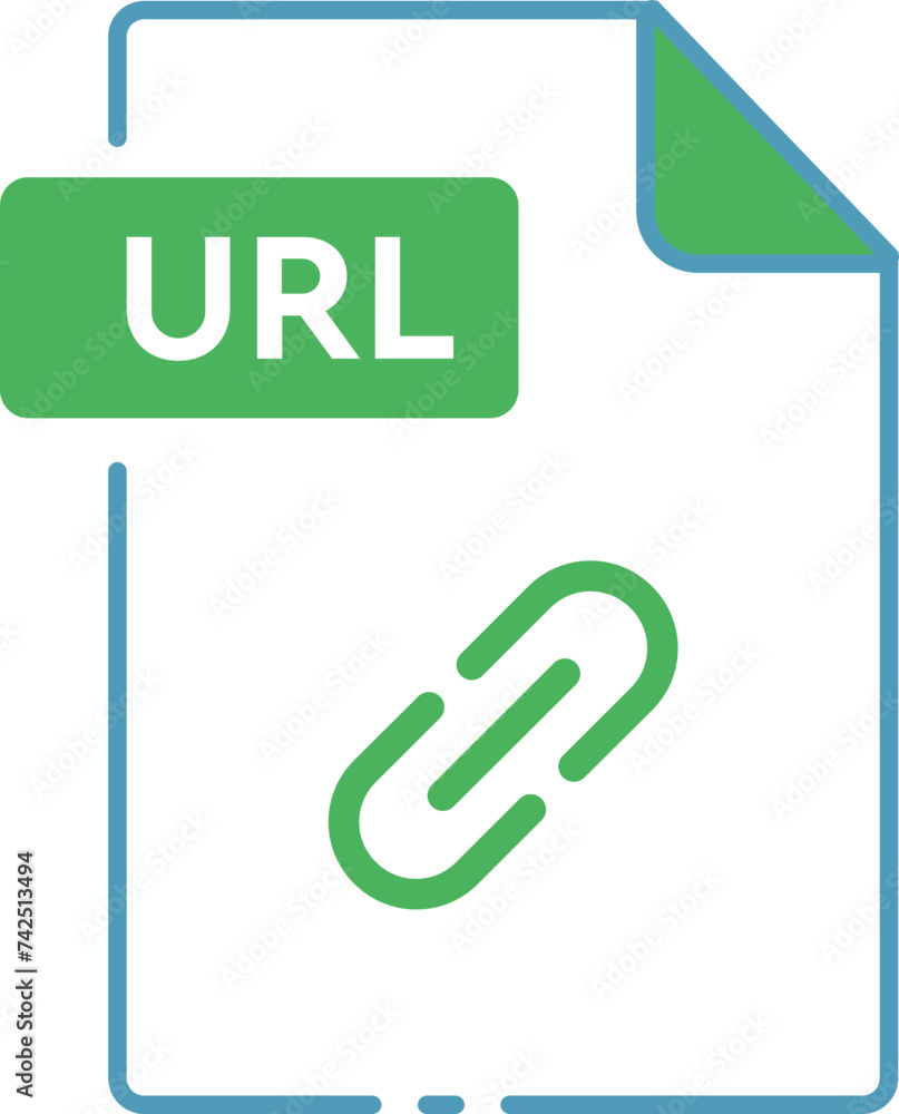 URL File format minimal icon outline URL File format minimal icon outline