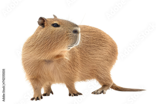 Capybara isolated on transparent background photo