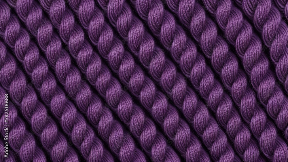 Fototapeta premium Extreme Macro Close Up of a Braided Yarn Pattern
