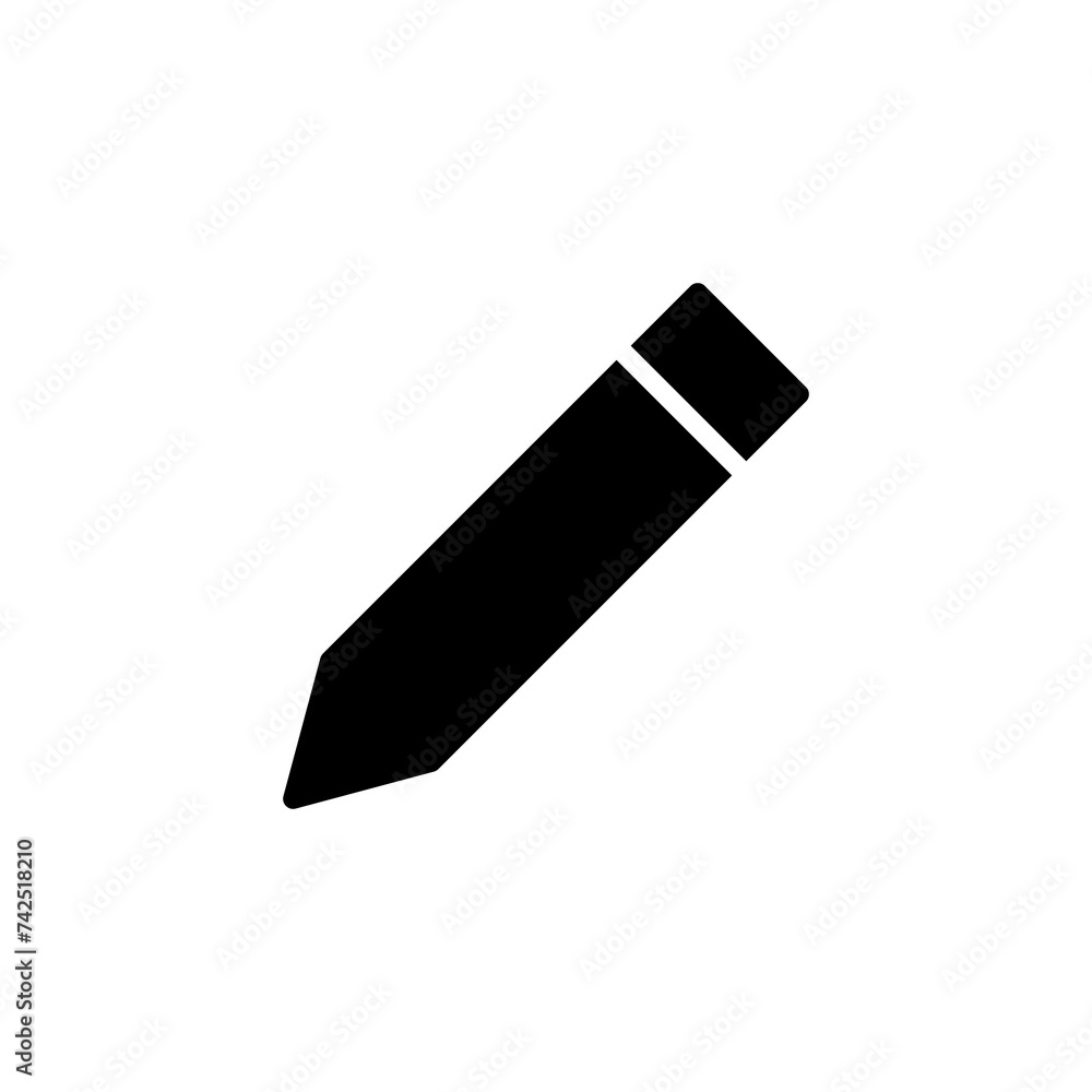 Pencil icon isolated on white background. Pencil vector icon Pencil icon isolated on white background. Pencil vector icon