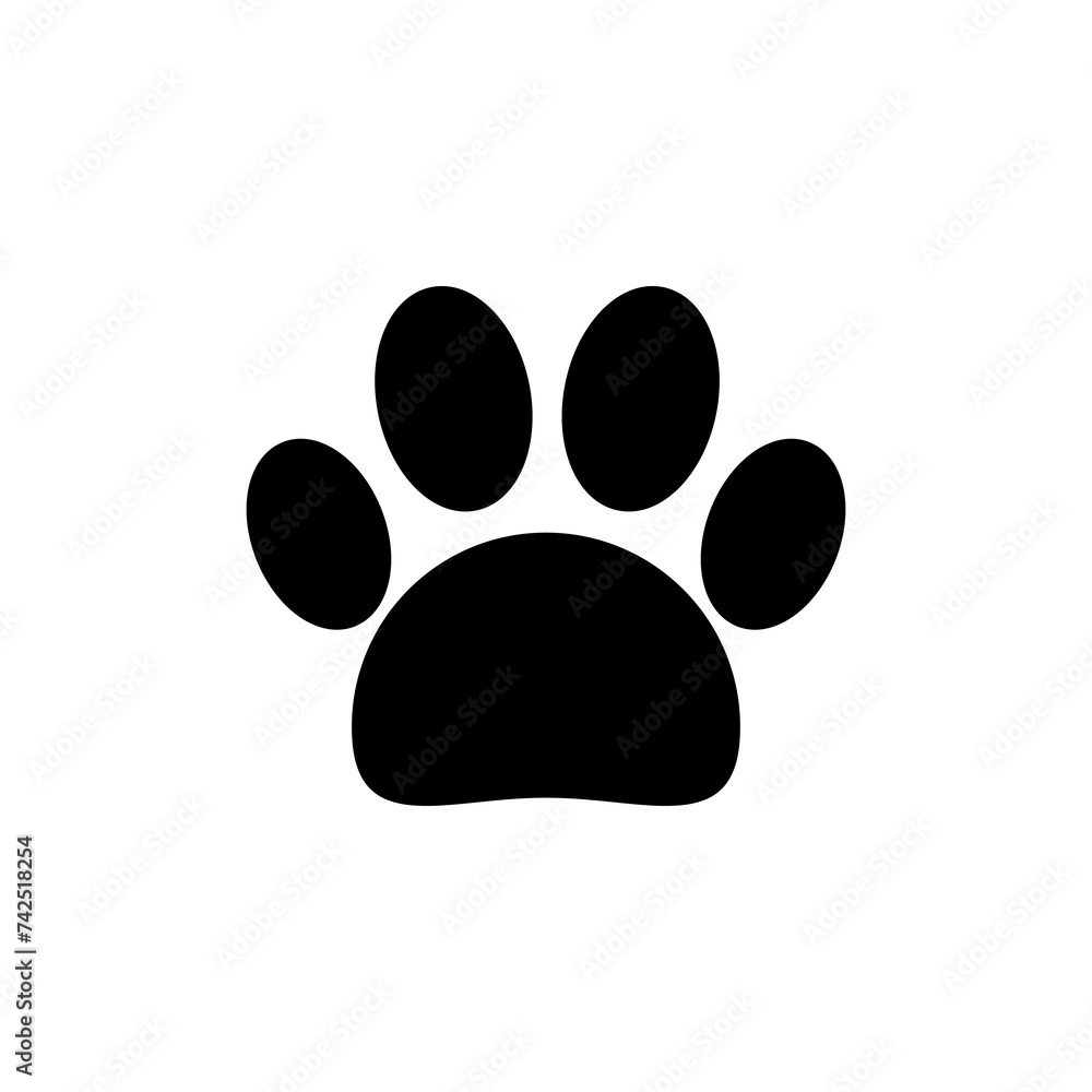 Paw icon isolated on white background. Paw Print icon Paw icon isolated on white background. Paw Print icon