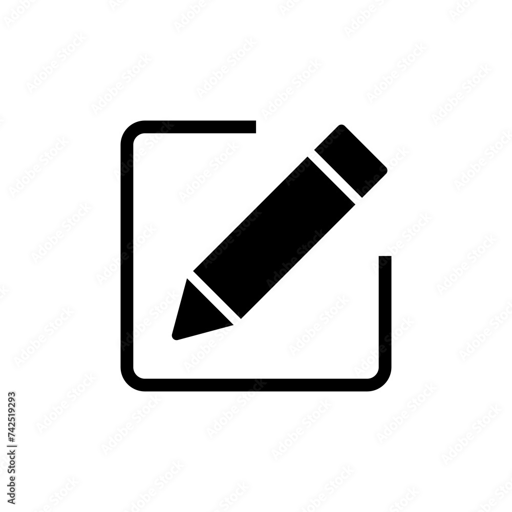 Edit icon isolated on white background. Pencil icon. sign up Icon vector. edit text Edit icon isolated on white background. Pencil icon. sign up Icon vector. edit text