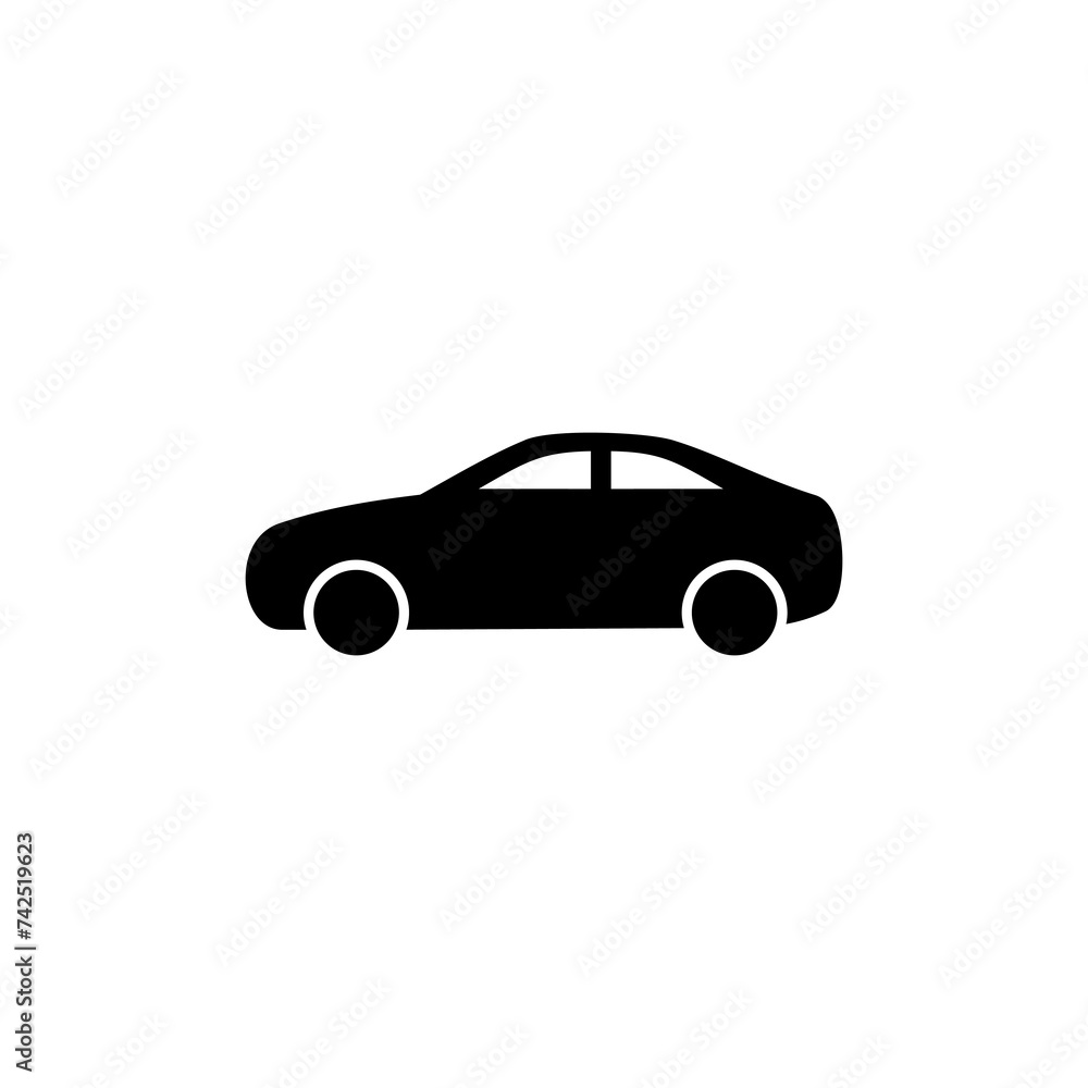 Car icon isolated on white background. Car icon vector.