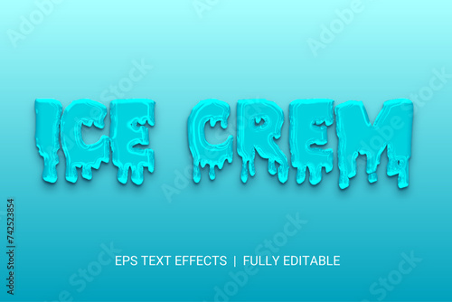 ice cram editable text style effect - Lords text style theme.
