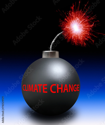 Climate crisis, conceptual illustration photo