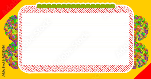 Copy scape card area with beautiful design in the background  