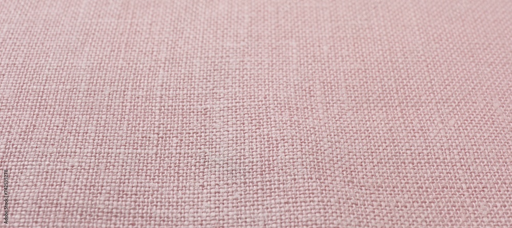 Fototapeta premium Texture of pink fabric as background, closeup