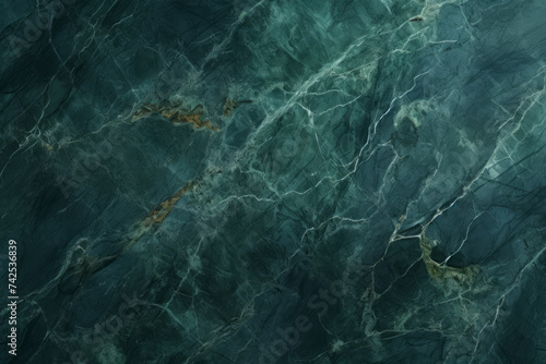 Processed collage of luxurious dark green glossy marble texture. Background for banner