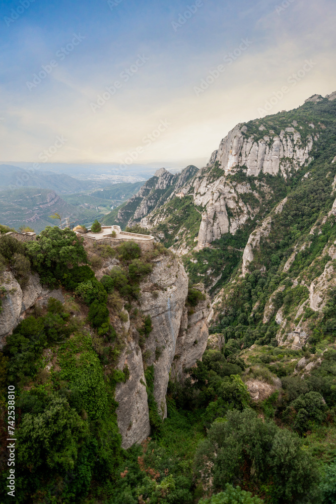 Naklejka premium Atardecer montagna