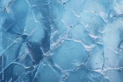 Processed collage of thick layer of cracked ice texture. Background for banner, backdrop or texture