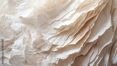 Abstract white paper texture as a background.