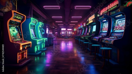 Old-School Arcade Rows of Classic Gaming   © Devian Art