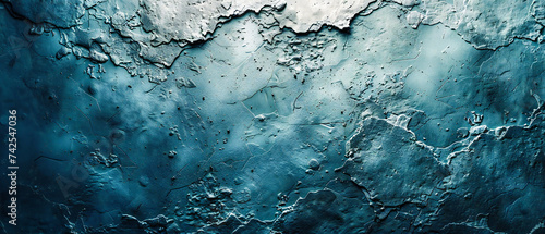 Icy blue textured background resembling frozen water or crystal surface, showcasing natures beauty in a cold and abstract form