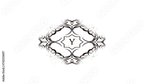 Luxury Rectangular Card  Alphabetical Logo