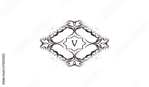 Luxury Rectangular Card  Alphabetical Logo