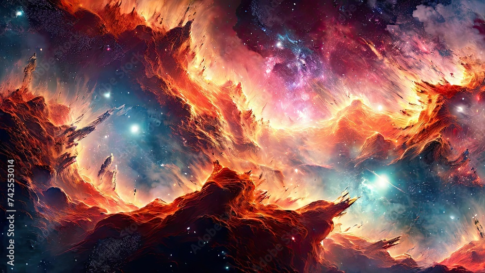 Hubble-Inspired Nebula: Ultra HD Artistry