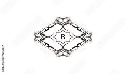 Luxury Rectangular Card  Alphabetical Logo
