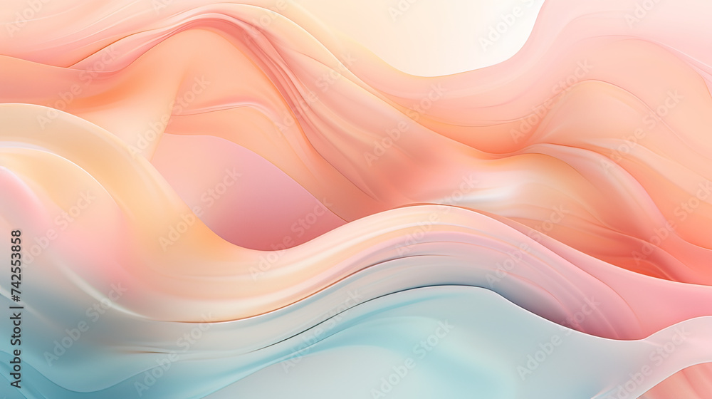An aesthetic abstract background, incorporating soft hues, fluid shapes, and a sense of tranquility background Ai Generative An aesthetic abstract background, incorporating soft hues, fluid shapes, and a sense of tranquility background Ai Generative