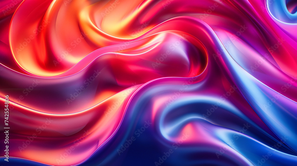 Gradient abstraction with a wavy, liquid design, showcasing vibrant colors and the smooth flow of digital art Gradient abstraction with a wavy, liquid design, showcasing vibrant colors and the smooth flow of digital art