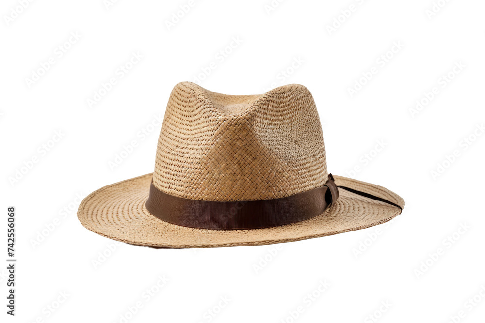 The Quintessential Straw Hat Isolated On Transparent Background