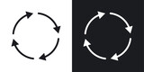 Life Cycle Icon Designed in a Line Style on White Background.