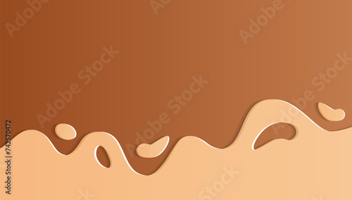 Abstract paper cut out background for design