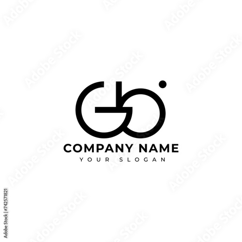 Modern Letter gb logo vector design template photo