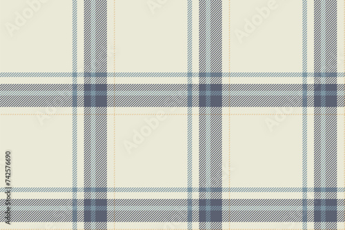 Plaid background, check seamless pattern. Vector fabric texture for textile print, wrapping paper, gift card or wallpaper.