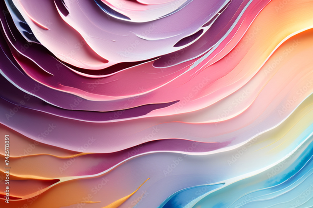 Fototapeta premium an abstract swirling watercolor painting. Generative AI (생성형 AI) 