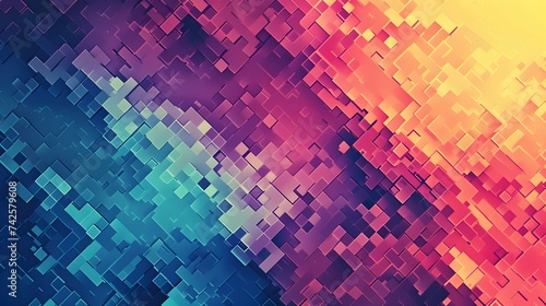Pixel art pattern background colorful