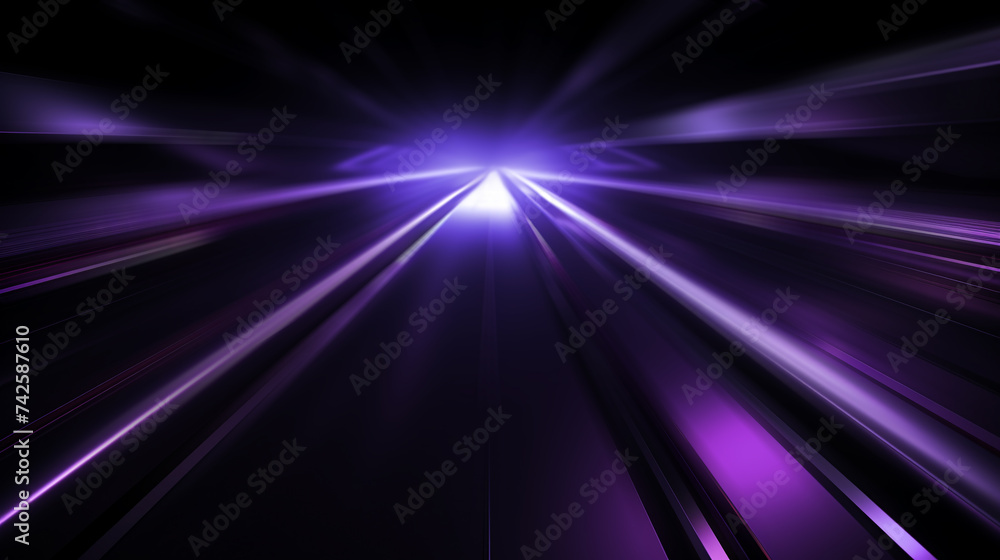 Obraz premium Abstract purple gradient textured background with glowing light rays and bright waves and lines
